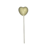 Assorted Colors Heart Lollipop Suckers 0.4 oz each Milk White Chocolate White Chocolate